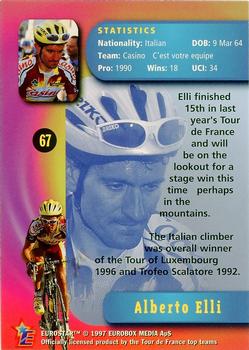 1997 Eurostar Tour de France #67 Alberto Elli Back